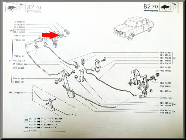 Veer sluitmechanisme motorkap.