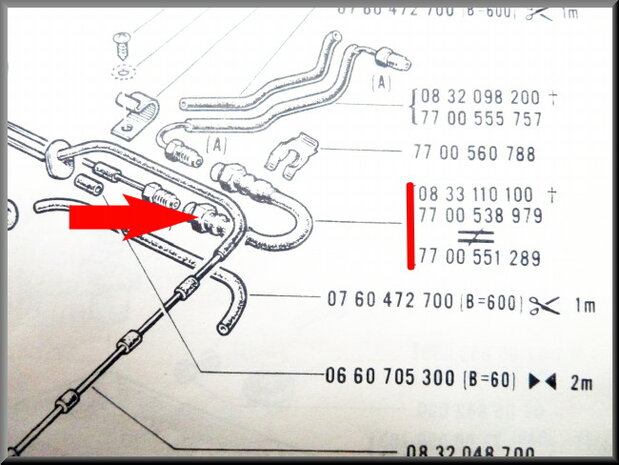 Brake hose set rear.