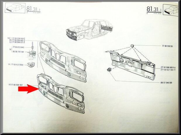 Face avant R16 TX. 