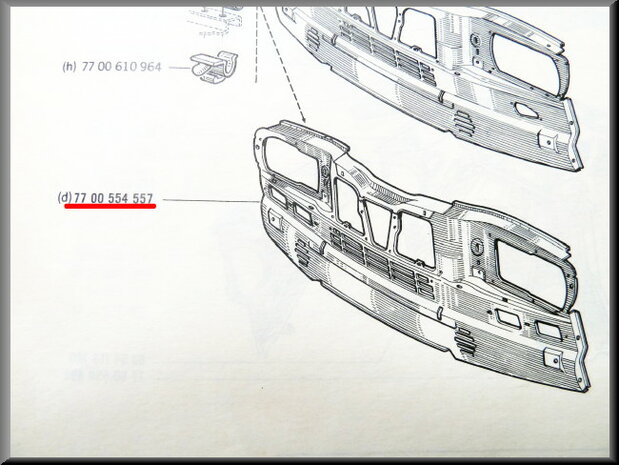 Face avant R16 TX. 