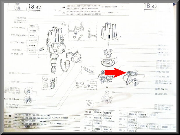 Contactpunten Ducellier voor Renault 4-5-9-16-20 en Alpine 110.