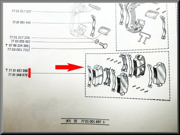 Brake pads Bendix all types except R1150.