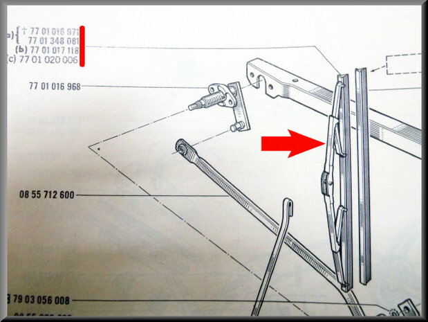 Wiper blade, DS 35cm.