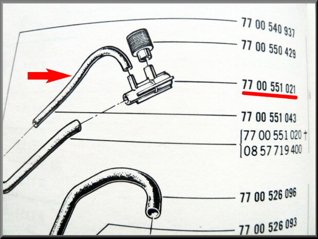 Carterventilatie slang voor R16 TX.