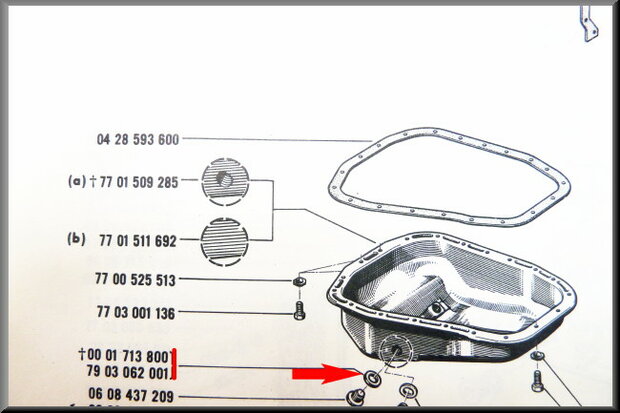 Seal ring oil carter 18 mm.