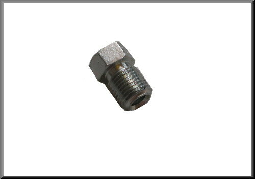 Brake line fitting (M10x1- diameter 3/16). Length 18mm.