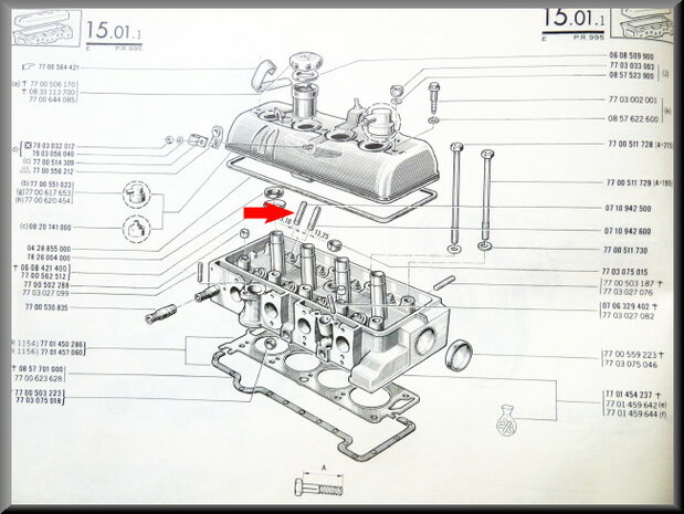 Valve guide 13.10mm-49mm.