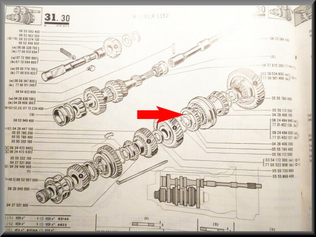 Synchro ring 2nd gear.