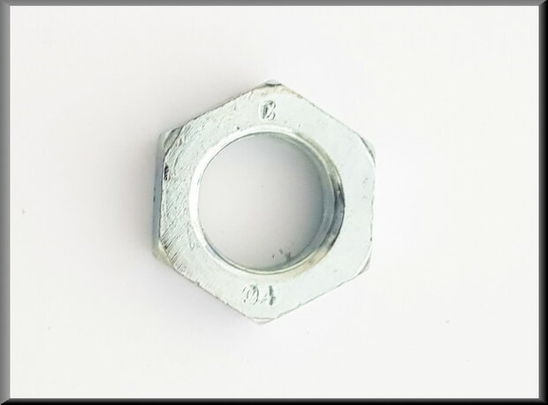 Rear axle bearing nut.