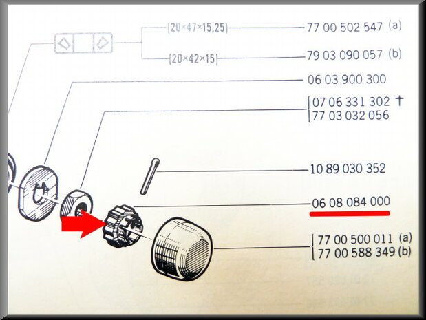 Wheel bearing back nut.