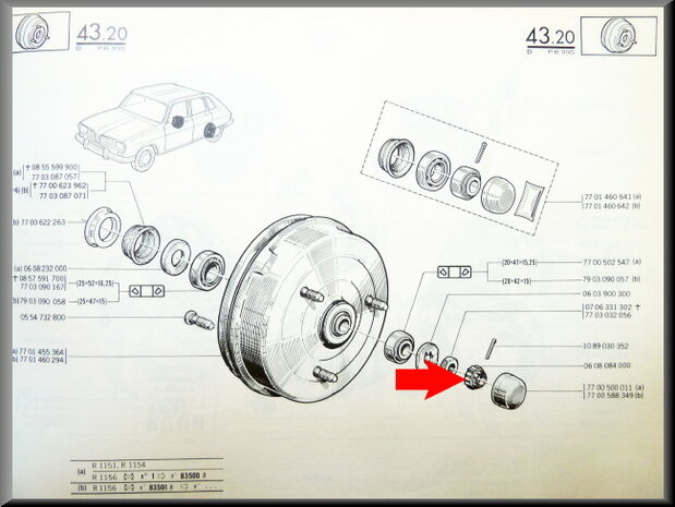 Wheel bearing back nut.