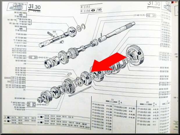 Pinion 3rd gear (37 teeth).