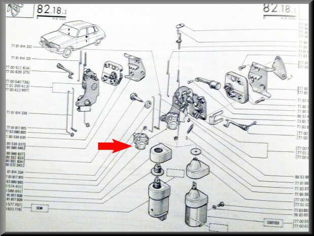 Electromagnetic switch central door-locking system.