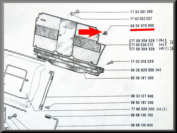 Bevestigingsclip stoel en bank bekleding