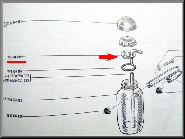 Overdruk ventiel met ring.