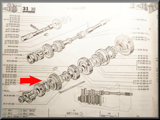 Synchro ring 3rd, 4rd, 5th gear.