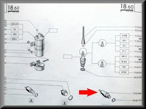 Oil pressure switch. 