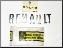 Letters « RENAULT » achterklep logo. (chroom)