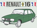 Porte-clés-Renault-16-TL-(vert)